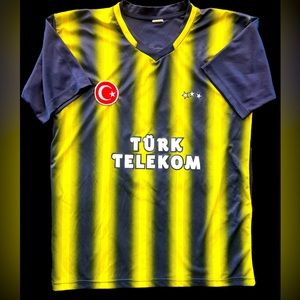 FENERBAHCE Turkish Soccer Football Turk Telekom Jersey Men’s Size Medium